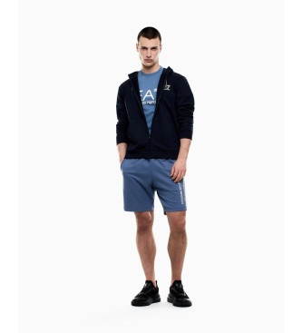 EA7 Camiseta Core Identity de punto azul