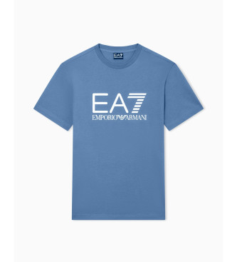 EA7 Camiseta Core Identity de punto azul