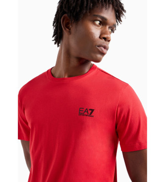 EA7 Koszulka Core Identity Pima czerwona