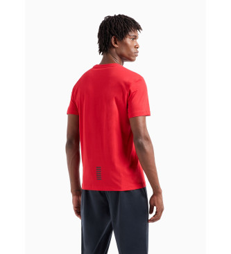 EA7 T-shirt Core Identity Pima rouge
