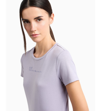 EA7 T-shirt Dynamic Athlete  col ras du cou en tissu technique Natural Ventus7 lilas