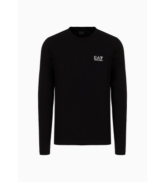 EA7 Koszulka z długim rękawem Core Identity czarna