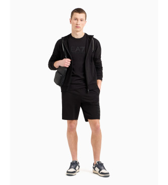 EA7 Stretch cotton long sleeve Visibility T-shirt black  