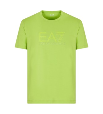 EA7 Stretch knitted T-shirt Visibility green