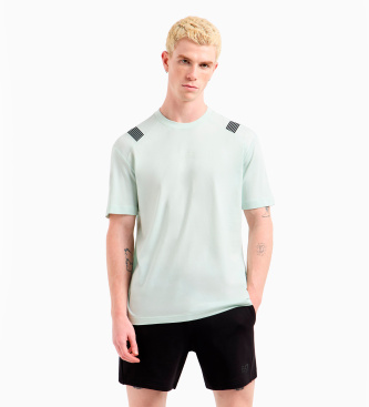 EA7 Detail T-shirt blauw