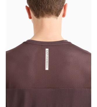 EA7 Dynamic Athlete T-shirt in technical fabric Natural Ventus7 brown