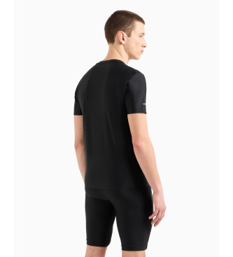 EA7 Dynamic Athlete T-shirt i teknisk Vigor7-stof, sort