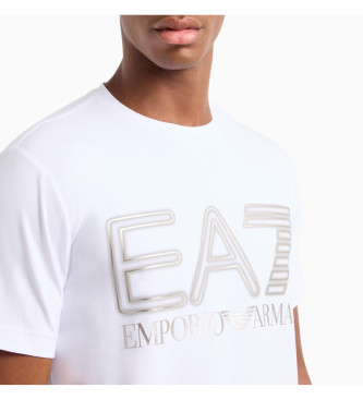 EA7 T-shirt standard con logo bianco