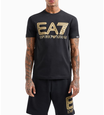EA7 Camiseta Estndar Logo negro