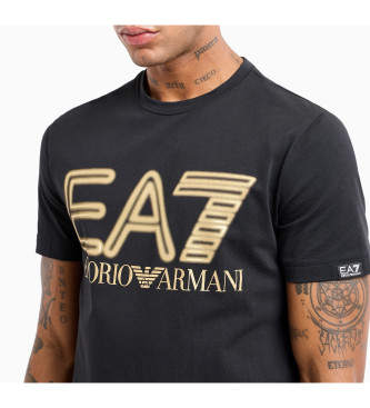 EA7 T-shirt standard con logo nero