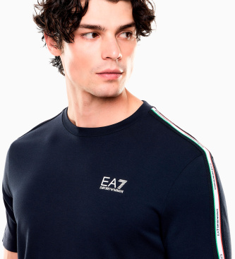 EA7 T-shirt Italian Spirit granatowy