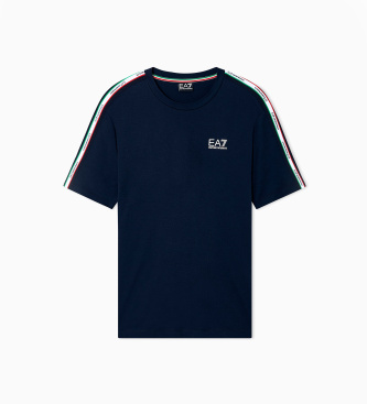 EA7 T-shirt Italian Spirit granatowy