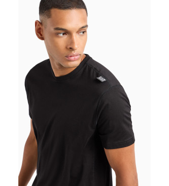 EA7 T-shirt Lateral preta