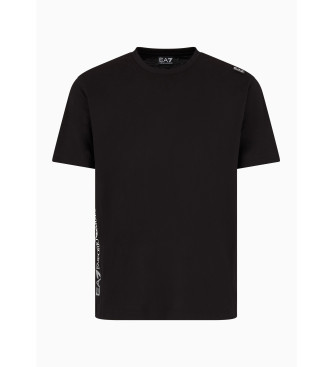 EA7 Seitliches T-shirt schwarz