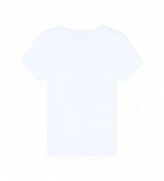 EA7 T-shirt z metalowymi ćwiekami i logo, biały