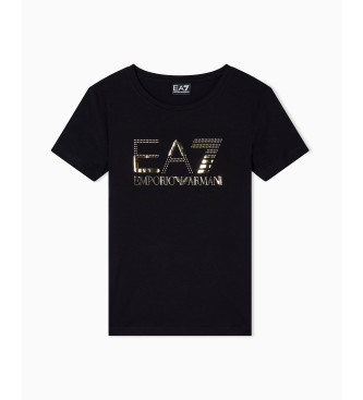 EA7 Koszulka z metalowymi ćwiekami w kolorze czarnym