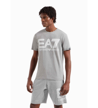 EA7 Logo Serie T-shirt grijs
