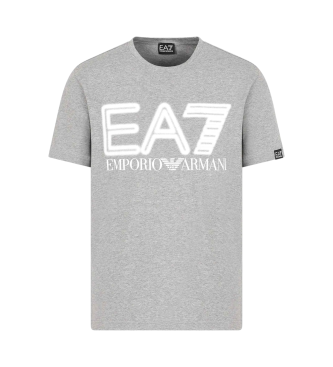EA7 Logo Serie T-shirt grijs