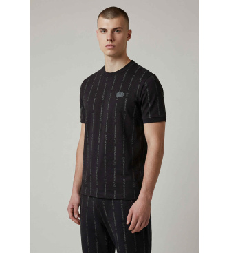 EA7 T-shirt noir avec monogramme
