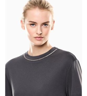 EA7 T-shirt Precious cinzenta