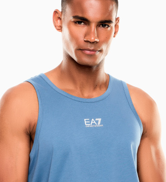 EA7 T-shirt sem mangas core identity azul