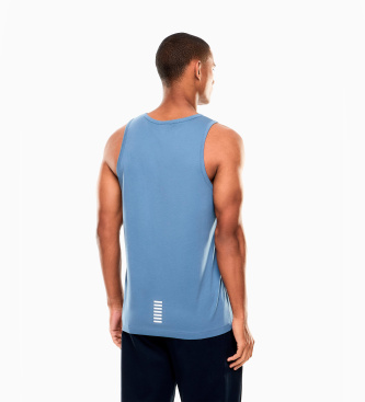 EA7 T-shirt sem mangas core identity azul
