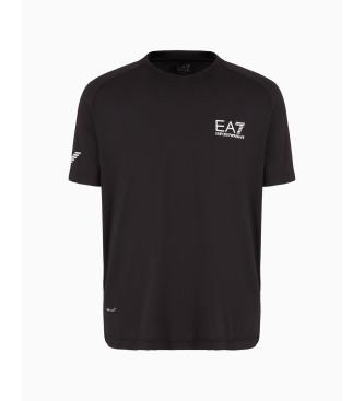 EA7 Tennis Pro T-shirt zwart