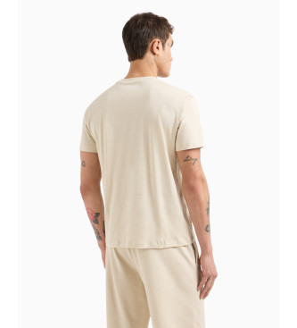 EA7 Camiseta Visibility beige