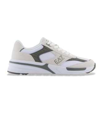 EA7 Tnis de couro Carter's branco