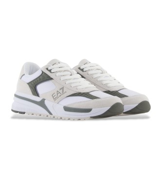 EA7 Tnis de couro Carter's branco