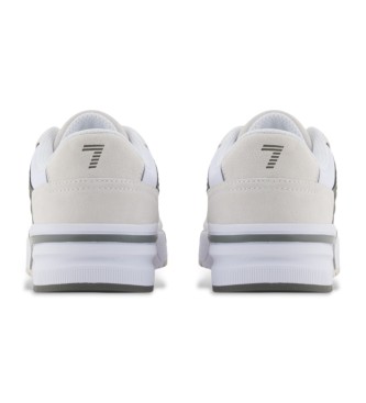 EA7 Tnis de couro Carter's branco