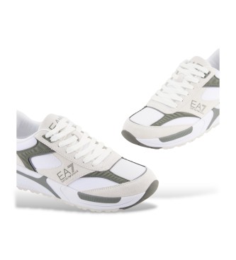 EA7 Tnis de couro Carter's branco