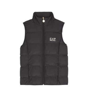 EA7 Gilet nero lucido