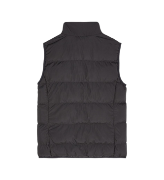 EA7 Gilet noir brillant