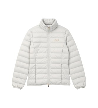 EA7 Blaugraue gesteppte Core-Jacke