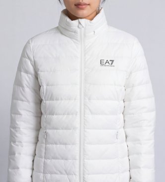 EA7 Core gewatteerde jas wit