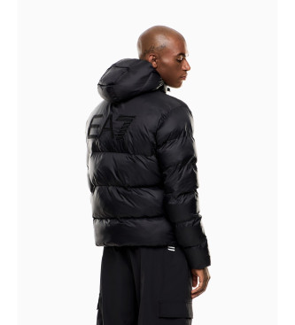 EA7 Chaqueta acolchada en tejido tcnico con capucha negro