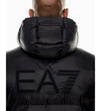 EA7 Chaqueta acolchada en tejido tcnico con capucha negro