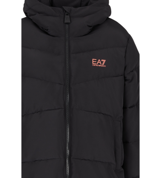 EA7 Casaco acolchoado reciclado Logo Series preto