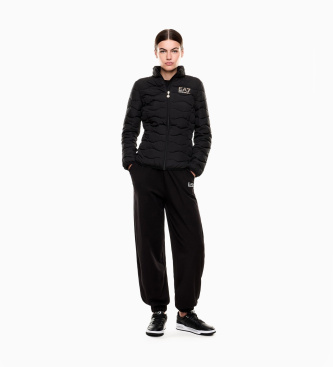 EA7 Core Lady hopfällbar vadderad jacka svart