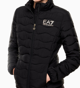 EA7 Core Lady hopfällbar vadderad jacka svart