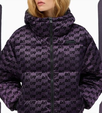 EA7 Giacca Bomber Storm lilla