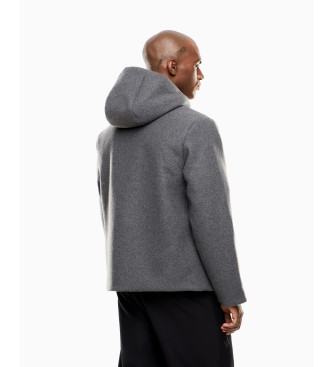 EA7 Casaco em tecido de mistura de l cinzenta