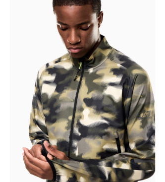 EA7 Letvgtsjakke i teknisk stretchstof Urban Escape green