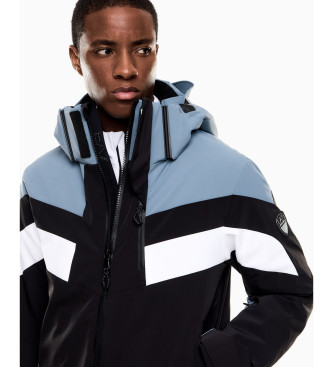 EA7 Chaqueta Ski Cortina Colorblock negro, azul