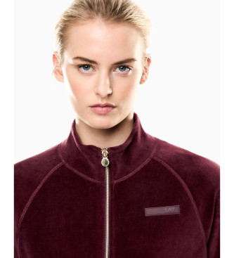 EA7 Burgundy chenille sweatshirt