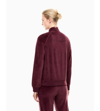 EA7 Burgundy chenille sweatshirt