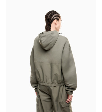 EA7 Bluza neoprenowa Contemporary Sport zielona 