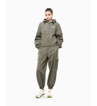 EA7 Bluza neoprenowa Contemporary Sport zielona 