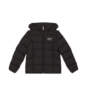 EA7 Shiny Quilted Jacket Black